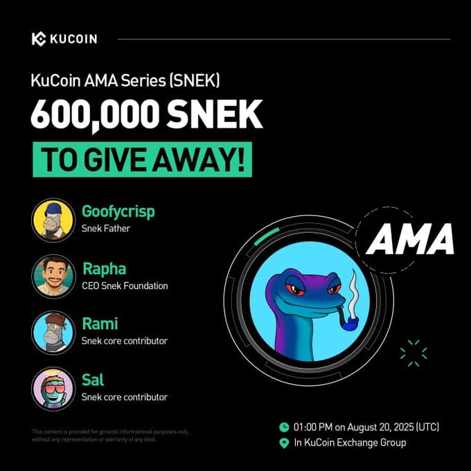 KuCoin AMA with Snek