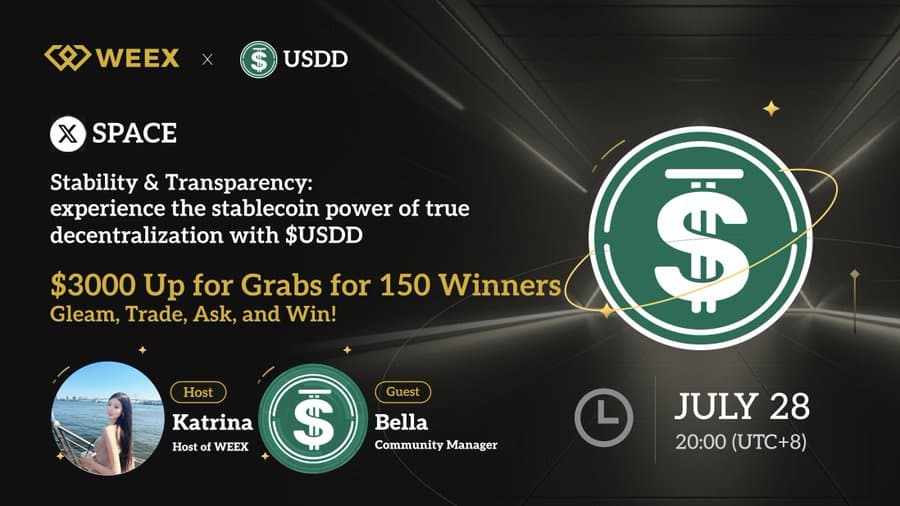 WEEX x USDD Live AMA