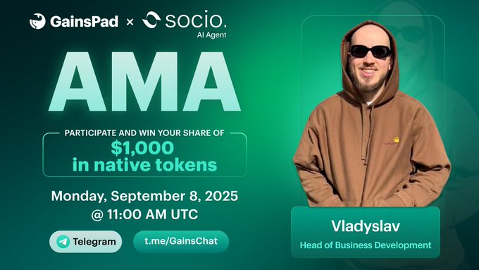 GainsPad x Socio AI Agent AMA