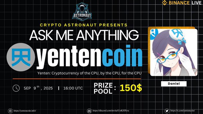 Crypto Astronaut x Yenten coin AMA