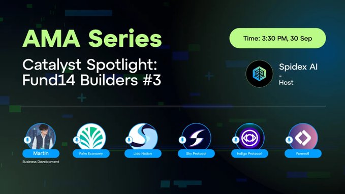Spidex AMA Series: Catalyst Spotlight – Fund14 Builders #3