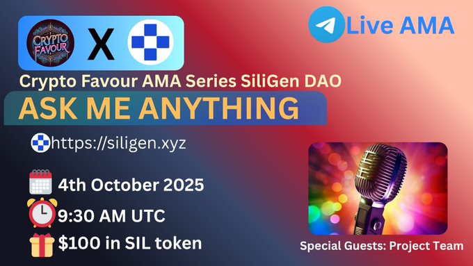 Crypto Favour AMA Series SiliGen DAO