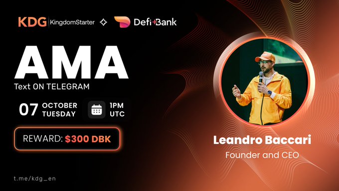 KDG x Defi Bank Text AMA