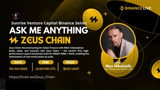 Sunrise Venture Capital x Zeus Chain AMA