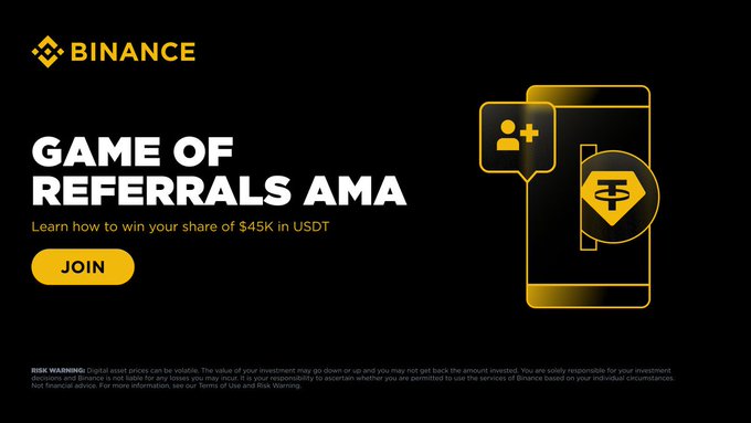 Binance Event: Game Of Referrals AMA
