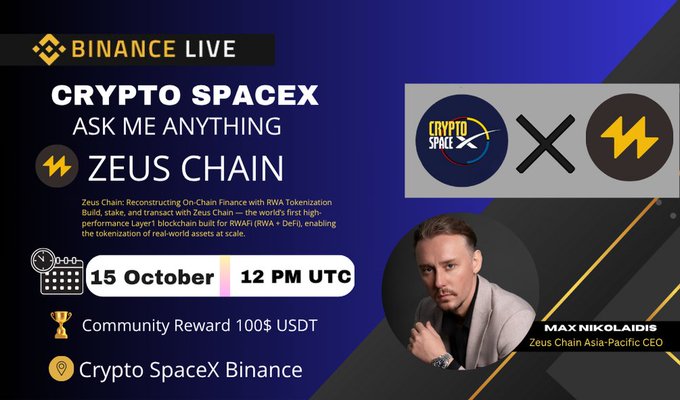 Crypto SpaceX AMA with Zeus Chain 15/10