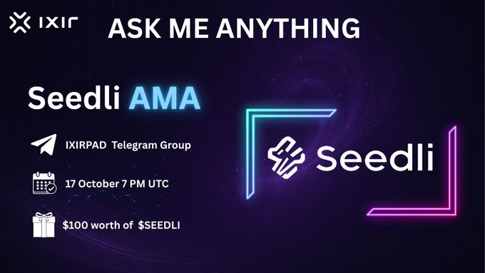 Ixir Pad x Seedli Capital AMA
