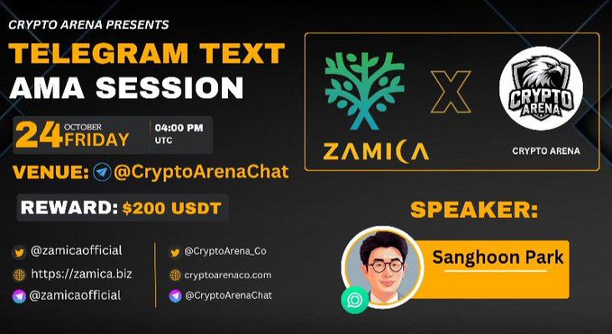 Crypto Arena Team Text AMA Session with Zamica
