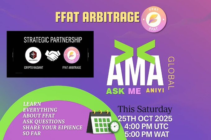 CRYPTO RADIANT AMA with FFAT Arbitrage