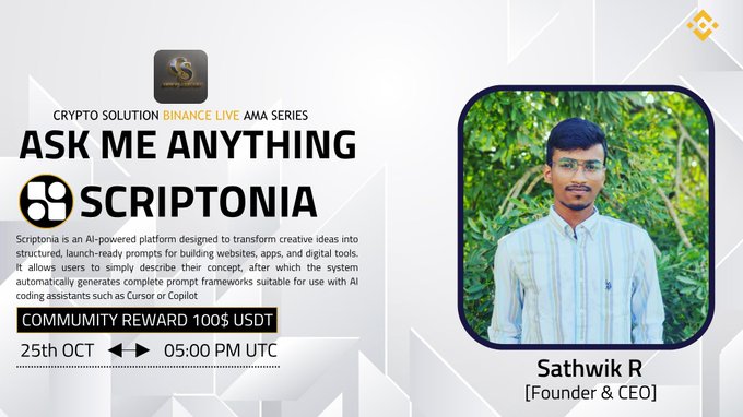 Crypto Solution x Scriptonia AMA - 25/10