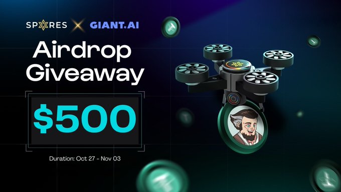 SPORES X GIANTAI AIRDROP GIVEAWAY