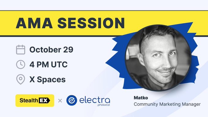 StealthEX x Electra Protocol AMA Session