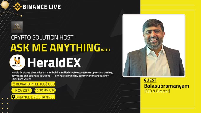 Crypto Solution ASK ME ANYTHING WITH HeraldEX