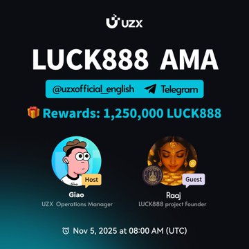 UZX Telegram AMA with LUCK888!