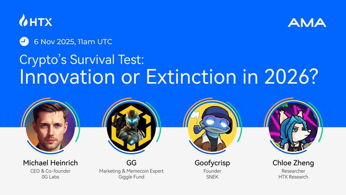 HTX X AMA: Crypto Survival Test: Innovation or Extinction?