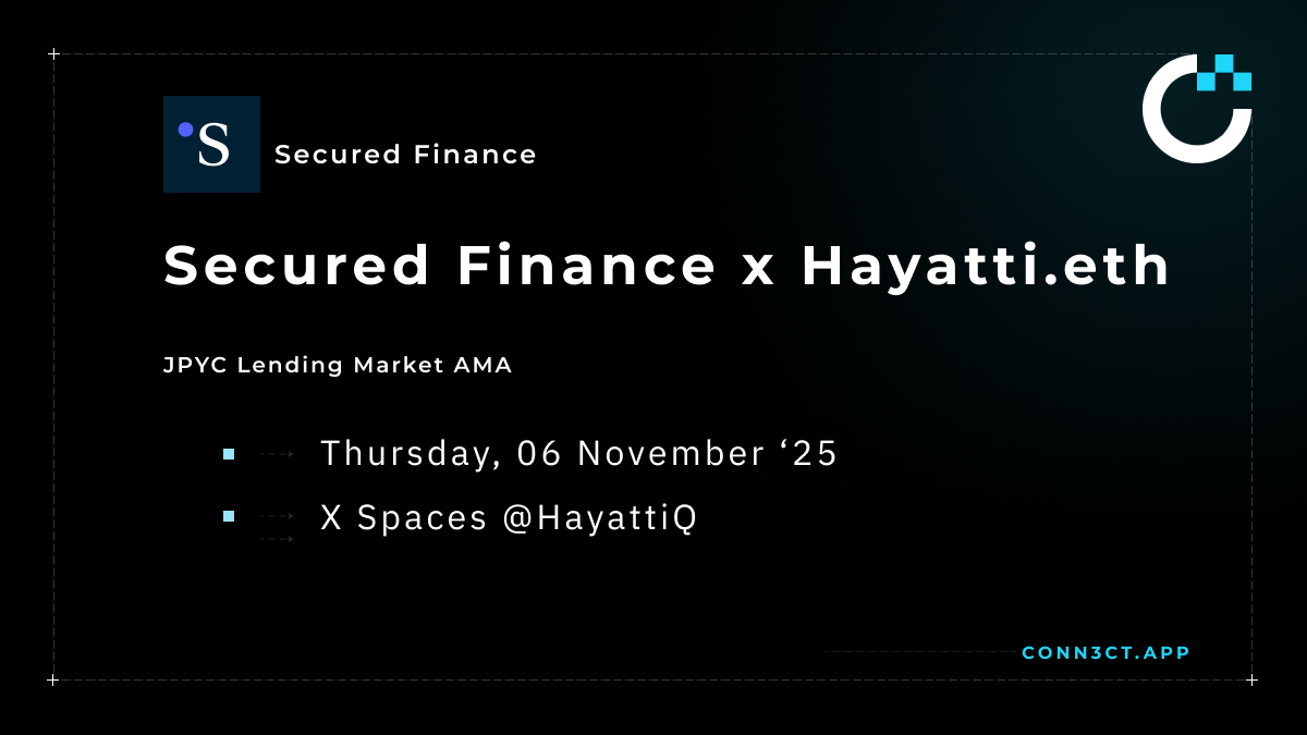 Secured Finance: JPYC Lending Market AMA