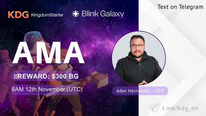 KDG x BLINK GALAXY Text AMA