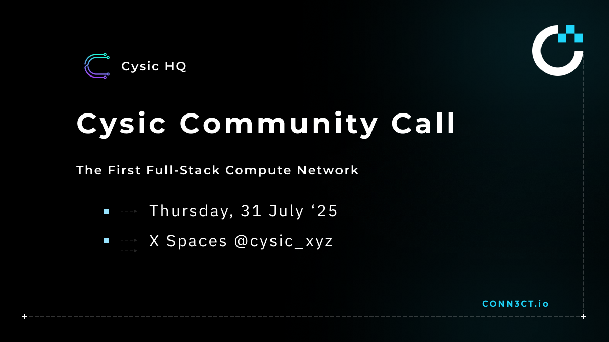 Cysic Community Call